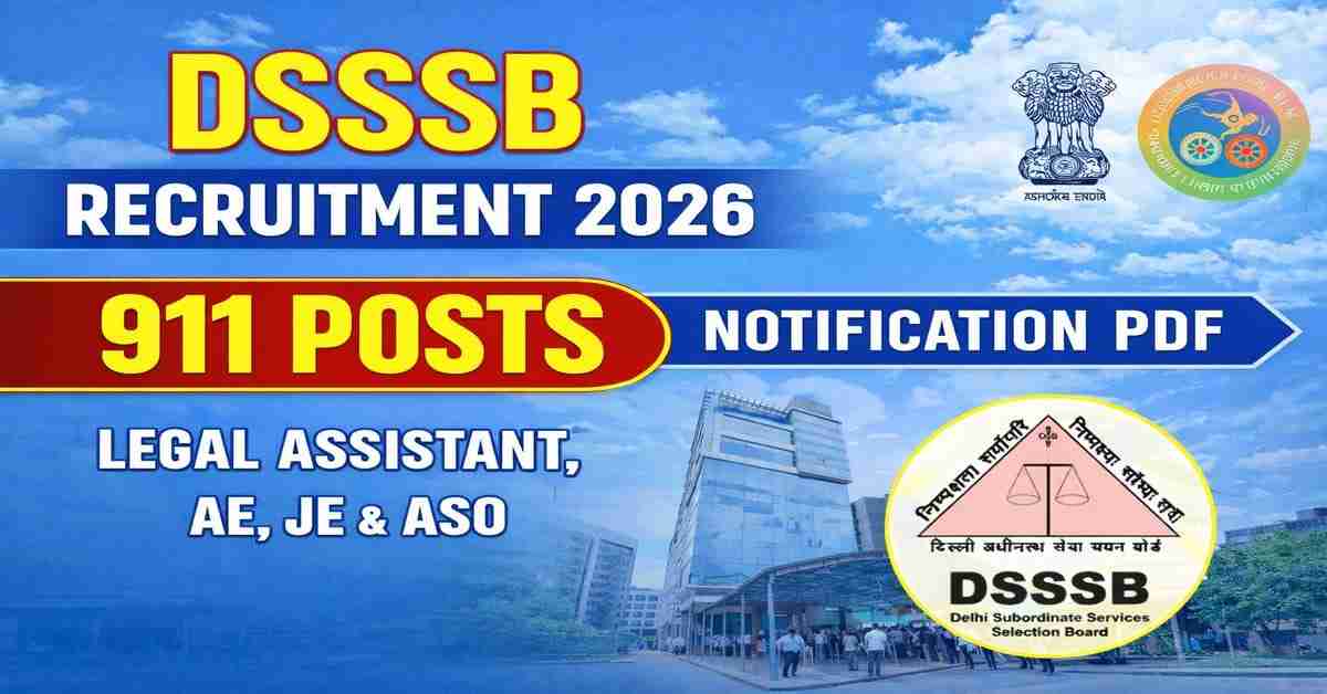 DSSSB Recruitment 2026