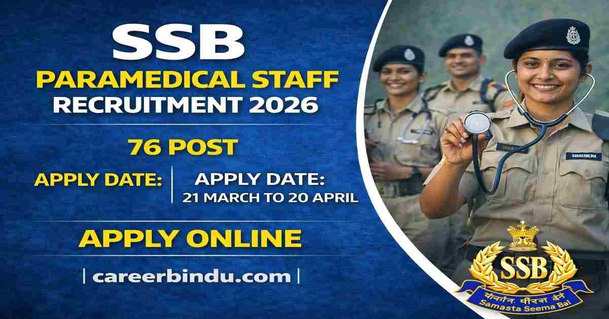 SSB Paramedical Staff 2026
