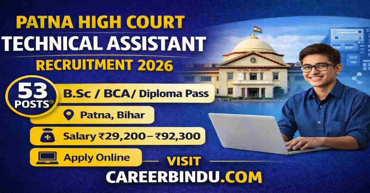 Patna High Court Technical Assistant 2026