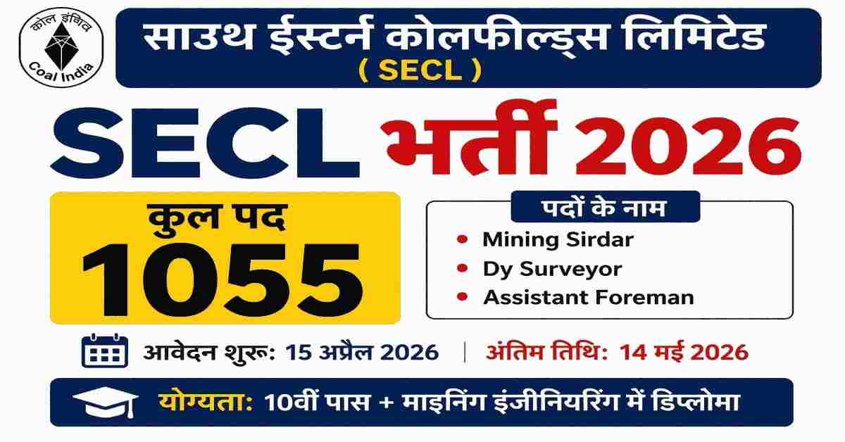 SECL Recruitment 2026
