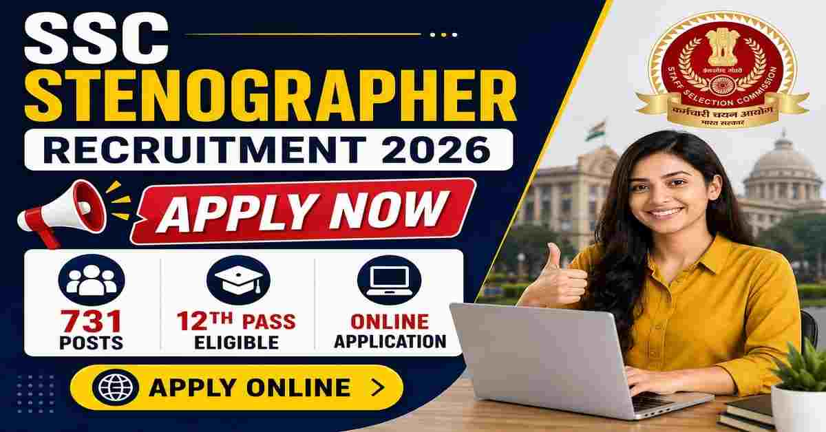 SSC Stenographer Recruitment 2026