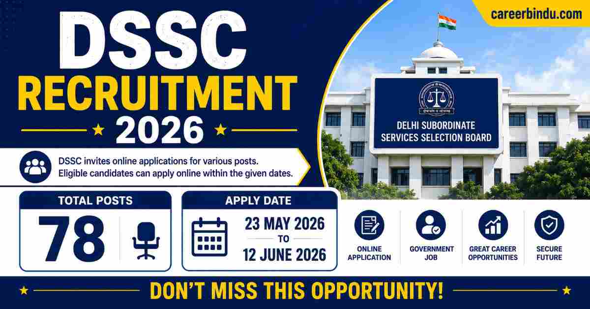 DSSC Recruitment 2026
