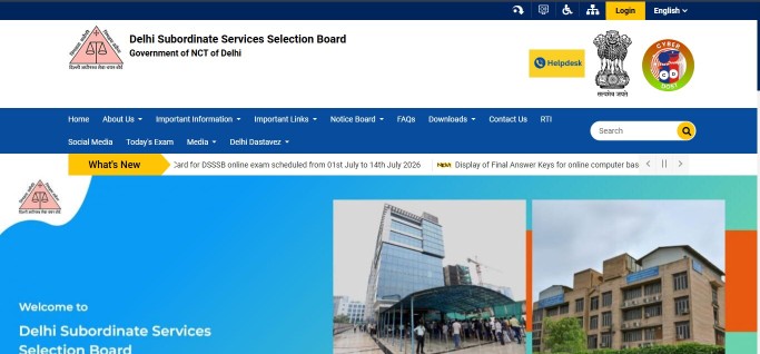 DSSSB Court Attendant Admit Card Official Website