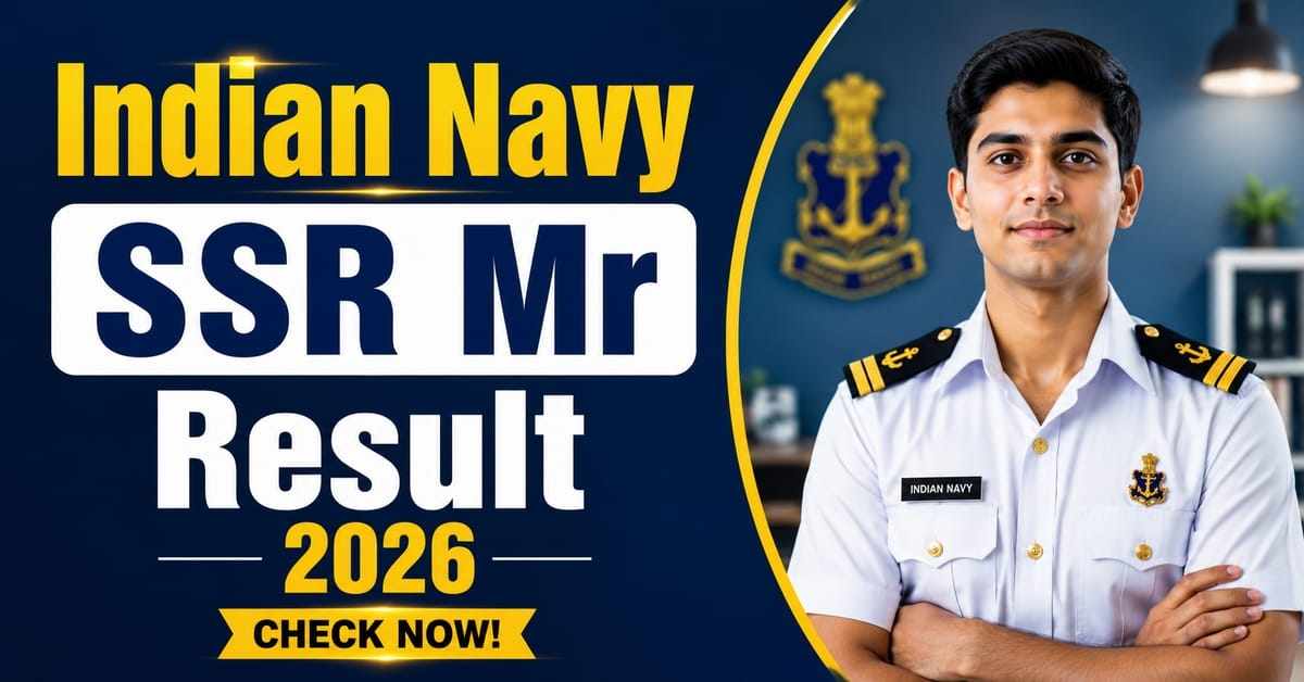 Indian Navy SSR MR Result 2026