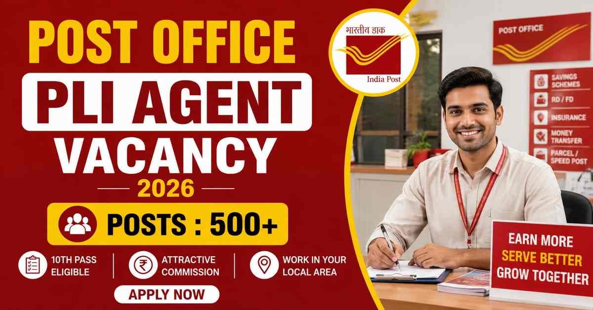 Post Office PLI Agent Vacancy 2026