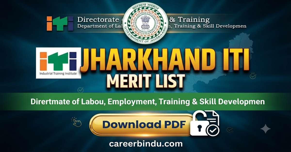 Jharkhand ITI Merit List