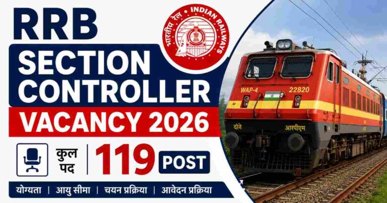 RRB Section Controller Vacancy 2026